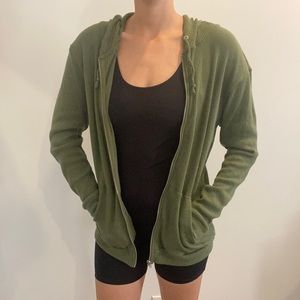 H&M Ribbed Zip-up Hoodie